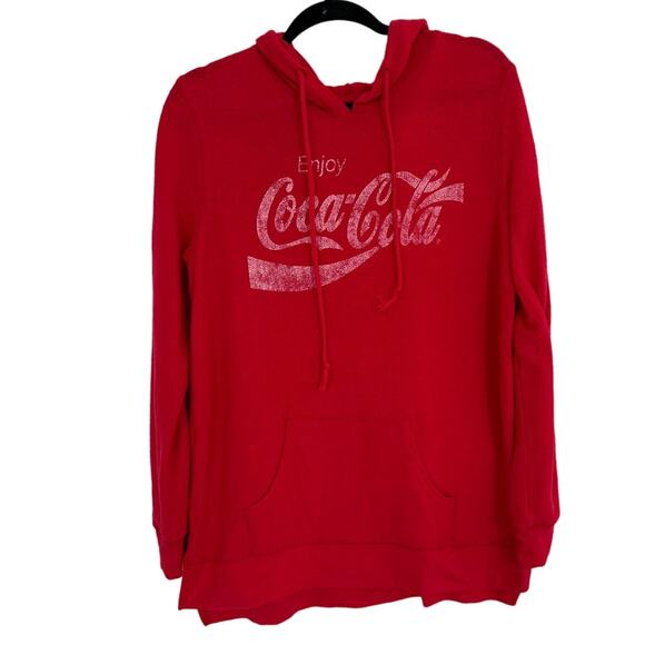 Coca Cola Hoodie Soft Polyester Women’s Size Large - Picture 1 of 5